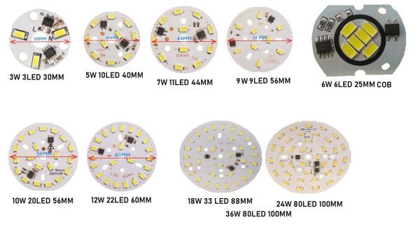 220V 5730 SMD Ledli Hazır Dizgi Led Modül Metal Pcb