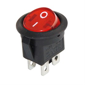 Yuvarlak Işıklı Anahtar ON-OFF 4P 220V