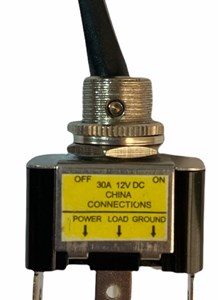 12Volt DC 30Amper Toggle Switch ON-OFF Işıklı