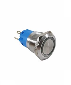 19mm Yaylı Çıkık Buton Halka Ledli Ip67 24V