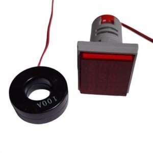 22MM VOLT/AMPER/HERTZMETRE 0-99Hz KARE KIRMIZ