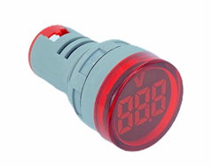 22MM DİJİTAL VOLTMETRE 20-500V AC KIRMIZI