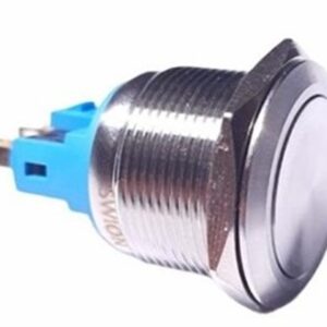 22mm Metal Kalıcı Anahtar Düz Buton IP65