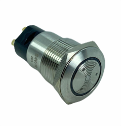 19mm Metal KIRMIZI LED'li Buzzer 24VOLT