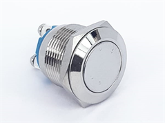 Yaylı Buton Metal Düz Ø19mm PBS28B-2
