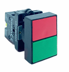 22mm İkiz Buton Yeşil Kırmızı