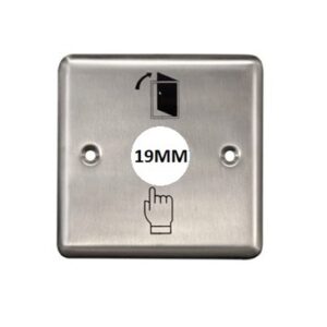 PASLANMAZ KARE BUTON ÇERÇEVESİ 19mm