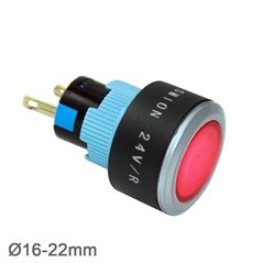 22mm Sinyal Lambası LED VOLTAJI 10V~24V ve 220V
