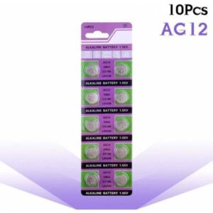 Komax AG12 1.55V LR43 LR1120 386A Alkalin Düğme Pil 10'lu