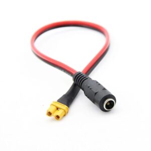 Xt60 Dişi Konnektör Dc 2.5 Dişi Jak Lipo Pil Power Kablo 20 Cm