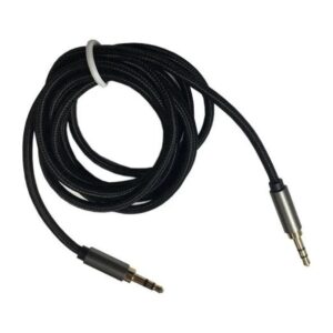 Aux Örgülü 1.Kalite 3,5 Stereo Audio Ses Kablosu 1,5M Gold