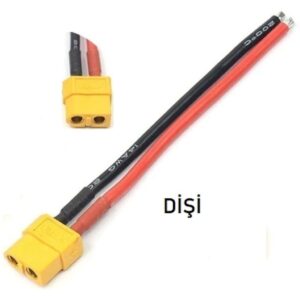 Xt90 Dişi Lipo Pil Şarj Kablosu 10 Cm 10 Awg 6 Mm²