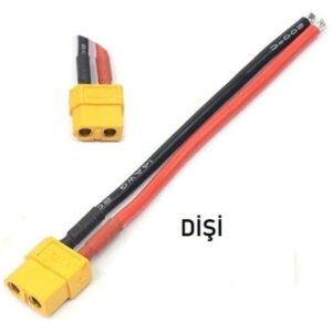 Xt30 Erkek Lipo Pil Şarj Kablosu 10 Cm 14 Awg 2,5 Mm²