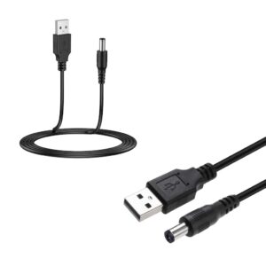 Usb Kablo To 5.5X2.5Mm 5.5X2.1Mm Jack Power Kablo 80Cm 5.5X2.1Mm